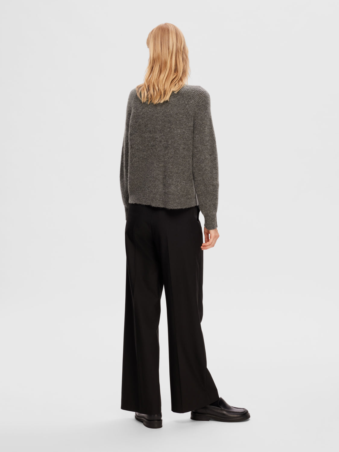 SLFLULU Cardigan - Medium Grey Melange